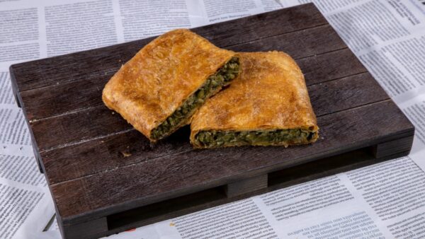 ΝΗΣΤΙΣΙΜΗ-ΜΠΟΥΓΑΤΣΑ-ΦΥΛΛΟ-ΑΕΡΟΣ-ΣΠΑΝΑΚΙ-2 BOUGATSA with SPINACH (VEGAN-VEGETARIAN)